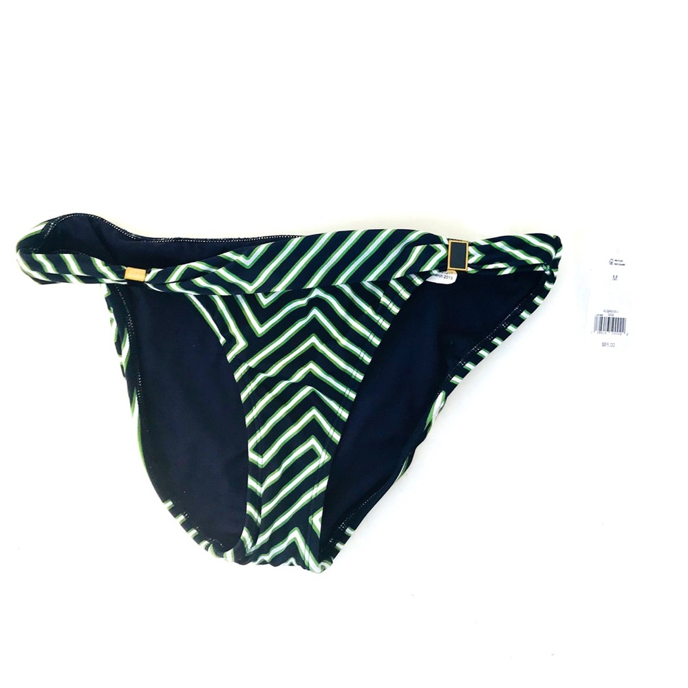 Banana Republic navy Green white bikini bottom M